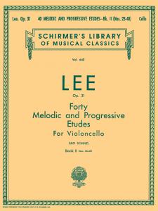 Sebastian Lee: 40 Melodic And Progressive Etudes For Cello Op.31 Book 2 (Nos.23-