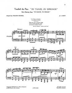 J.S.Bach/Walter Rummel: Pan's Dancing Song To Dance, To Frolic""