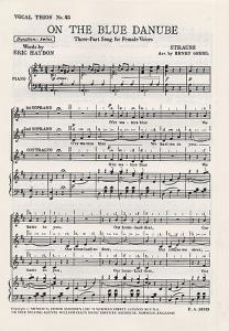 Johann Strauss II: On The Blue Danube (SSA/Piano)