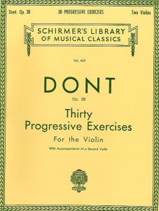 Jacques Dont: Thirty Progressive Exercises For The Violin Op.38