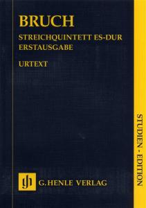 Max Bruch: Streichquintett Es-Dur Erstausgabe - Urtext (Study Score)