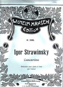Igor Stravinsky: Concertino (Piano Duet Reduction)