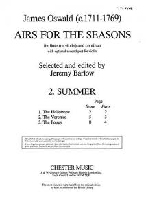 Oswald Airs For The Seasons: No.2 Summer Flute And Piano