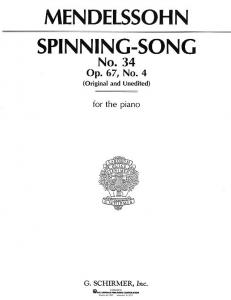 Felix Mendelssohn: Spinning Song Op. 67 No. 4