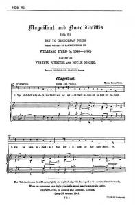 William Byrd: Magnificat And Nunc Dimittis