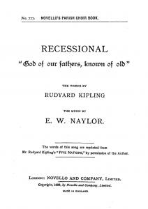 Edward W. Naylor: God Of Our Fathers, Known Of Old