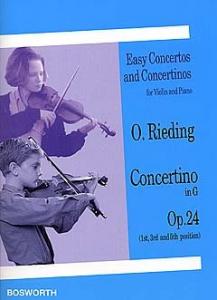 Oskar Rieding: Concertino In G Op.24 (Violin/Piano)