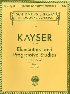 H. E. Kayser: Thirty-Six Elementary And Progressive Studies For Violin Op. 20 Bo