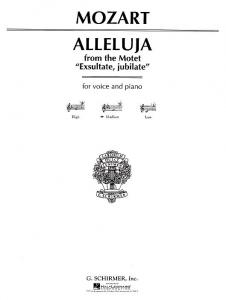 W.A. Mozart: Alleluia From Exsultate Jubilate (Medium Voice)