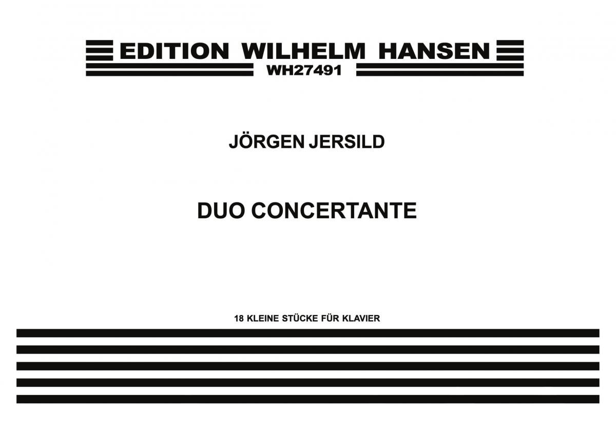 Jrgen Jersild: Duo Concertante (Piano Duet)