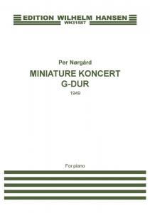 Per Nørgård: Miniature Koncert G-Dur (piano)