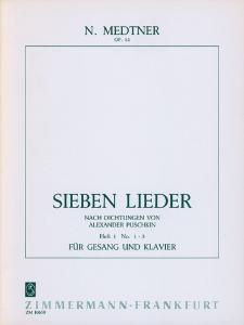 Nikolai Medtner: 7 Songs Op.52 Book 1 (1-3)