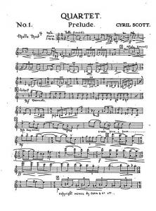 Scott: String Quartet No.1 (Parts)