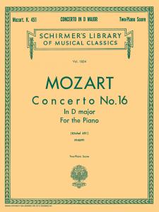 W.A. Mozart: Piano Concerto No.16 In D K.451 (2 Piano Score)