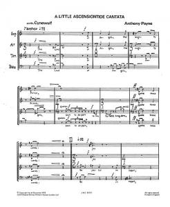 Anthony Payne: Little Ascensiontide Cantata for SATB Chorus