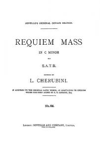 Luigi Cherubini: Requiem Mass In C Minor (Vocal Score)