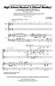 High School Musical 2 - Choral Medley (SATB)
