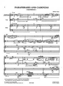 Anthony Payne: Paraphrases And Cadenzas (Score)