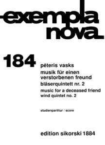 Peteris Vasks: Musik Für Einen Verstorbenen Freund