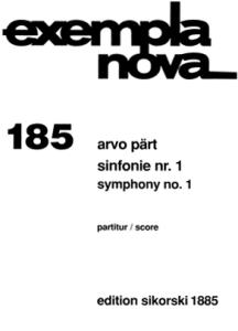 Arvo Pärt: Sinfonie Nr. 1Score