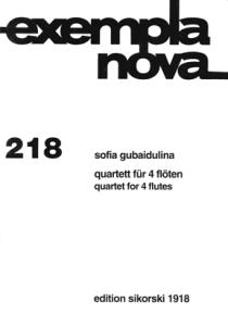 Sofia Gubaidulina: Quartett Für 4 Flöten