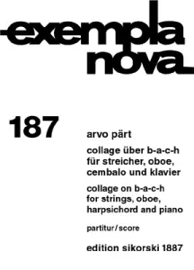 Arvo P&auml;rt: Collage &Uuml;ber B-A-C-H