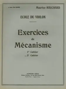M. Hauchard: Exercices de Mécanisme Vol.2 (Violin solo)