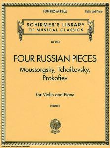 Four Russian Pieces For Violin And Piano
