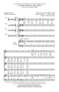 Dadme Albricias Hijos D'Eva (From 3 Spanish Carols)