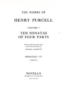 Henry Purcell: 10 Sonatas Of Four Parts Violin 2 (Sonatas I-IV)