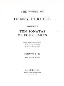 Henry Purcell: 10 Sonatas Of Four Parts For Cello (Sonatas I-IV)