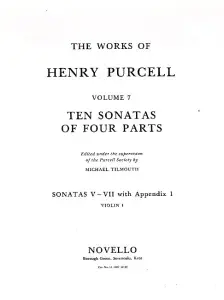 Henry Purcell: 10 Sonatas Of Four Parts For Violin 1 (Sonatas V-VII)