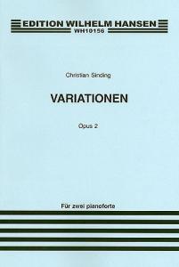 Christian Sinding: Variations For Two Pianos Op.2 (Score)