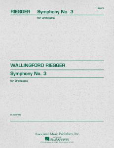 Wallingford Riegger: Symphony No.3 Op.42 (Study Score)