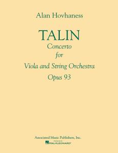 Alan Hovhaness: Talin Concerto For Viola And String Orchestra Op. 93