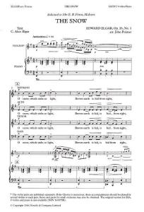 Edward Elgar: The Snow (SATB)