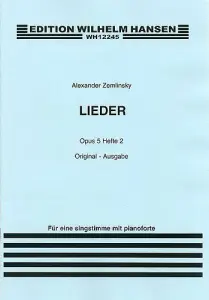 Alexander Zemlinsky: Lieder Op.5 Book 2 (Medium Voice)