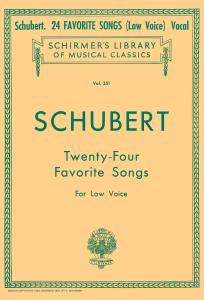 Franz Schubert: Twenty-Four Favorite Songs For Low Voice