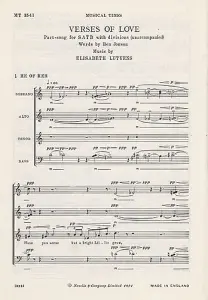 Elisabeth Lutyens: Verses Of Love