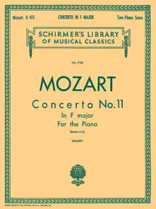 W.A. Mozart: Piano Concerto No. 11 In F K.413 (Two Piano Score)