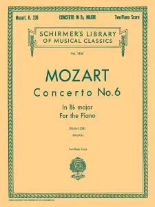 W.A. Mozart: Piano Concerto No. 6 In B Flat K.238 (Two Piano Score)