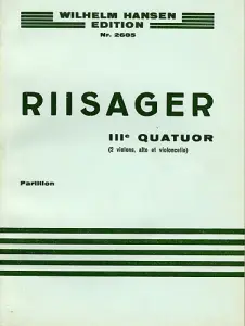 Knud&aring;ge Riisager: String Quartet No.3 (Miniature Score)