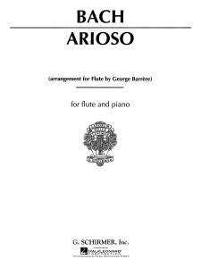 J.S. Bach: Arioso (Flute/Piano)