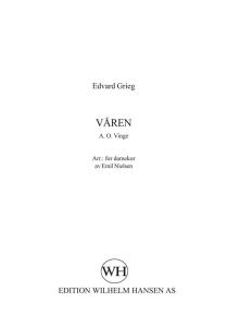 Edvard Grieg: Våren