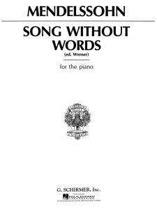 Felix Mendelssohn: Song Without Words