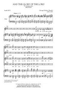 G.F. Handel: And The Glory Of The Lord (Vocal Score)
