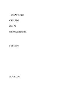 Tarik O'Regan: Chaâbi