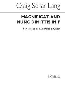 C.S. Lang: Magnificat & Nunc Dimittis In F 2-part/Org (Parts In Treble Clef)