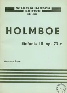 Holmboe: Sinfonia No.3 For Strings (Study Score)