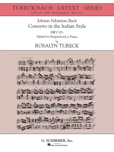 J. S. Bach: Concerto In The Italian Style (Schirmer Urtext Edition)